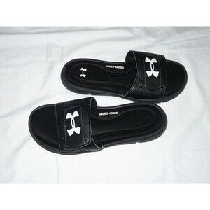 Under Armour Ignite IV Comfort Black Men's Size 11 Slip On Slides | 1287318-001